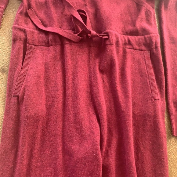 Stefanel Wool one- piece jumpsuit Red Wine color - Picture 4 of 7